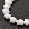 Natural White Jade Beads Strands G-Z080-A23-8mm-4