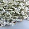 Glass Pointed Back Rhinestone Cabochons RGLA-A011-7x15mm-M-2