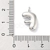 Rack Plating Brass Balloon Letter Pendants KK-C050-01P-F-3