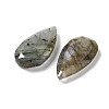 Natural Labradorite Faceted Pendants G-D082-01B-2
