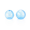 Transparent Handmade Blown Glass Globe Beads X-GLAA-T012-40C-05-2