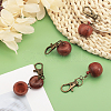 Wood Apple Box Jewelry Pendant Decoration HJEW-AB00424-5