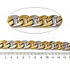 Ion Plating(IP) 201 Stainless Steel Rectangle Link Chains CHS-A012-01B-2