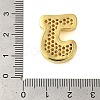 Rack Plating Brass Micro Pave Clear Cubic Zirconia Perdants KK-C067-11G-J-3