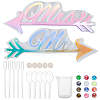 Mrs & Mr Doorplate Silicone Molds Kits DIY-OC0003-11-1