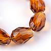 Transparent Glass Bead Strands GLAA-R024-6x8mm-M-2