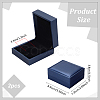 Rectangel PU Imitation Leather Coin Storage Boxes LS-CON-WH0086-102B-02-2