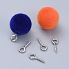 Non-Tarnish 304 Stainless Steel Screw Eye Pin Peg Bails X-STAS-K171-52P-10x4mm-4