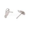 Non-Tarnish 304 Stainless Steel Stud Earring Findings X-STAS-P307-16P-2