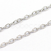 Tarnish Resistant 304 Stainless Steel Cable Chains CHS-O005-19A-1
