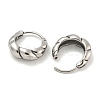 316 Surgical Stainless Steel Hoop Earrings EJEW-D096-12AS-25-2