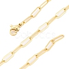 Brass Paperclip Chains Necklaces for Women NJEW-D302-69G-4