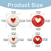 4Pcs 4 Styles Brass Enamel Beads KK-YW0003-01-3