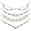 8Pcs 4 Styles Gothic Style Skull Wing Iron Twisted Boot Strap Chains for Halloween FIND-AB00066-1