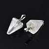 Cone/Spike/Pendulum Natural Quartz Crystal Pendants G-R278-84-2