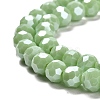 Electroplate Opaque Glass Beads Strands EGLA-A035-P6mm-A20-3