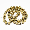 Electroplate Non-magnetic Synthetic Hematite Beads Strands G-T061-31B-2