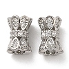 Brass Micro Pave Cubic Zirconia Beads KK-P239-32P-1