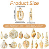 32Pcs 16 Styles Plating Acrylic Pendants OACR-CJ0002-45-2