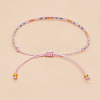 Bohemian Braided Adjustable Glass Seed Beaded Bracelets LS-EX8332-4-1