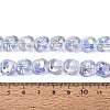 Electroplate Transparent Glass Beads Strands EGLA-N057-02A-M-5