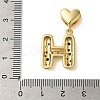 Rack Plating Brass Micro Pave Clear Cubic Zirconia Perdants KK-C067-12G-H-3