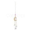 Glass Teardrop Big Pendant Decorations HJEW-M005-05B-G-2