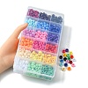 702pcs 18 Colors Opaque Plastic Beads KY-YW0001-41-4
