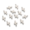 Tarnish Resistant Stainless Steel Tiny Cross Charms STAS-Q168-07-1
