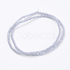 Electroplate Glass Beads Strands X-GLAA-F078-PL04-2