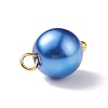 Glass Pearl Pendants PALLOY-JF01880-01-5