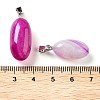 Natural Agate Dyed Pendants G-Q016-03E-3