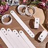 12Pcs PVC & Iron Cord Bracelets AJEW-CL0002-49A-4