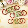 3Pcs 3 Size Natural Imperial Jasper Round Beaded Stretch Bracelets Set BJEW-SW00064-29-3
