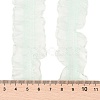 20 Yards Polyester Pleated Elastic Lace Trim SRIB-M015-01H-3