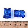 Baking Paint Transparent Glass Beads DGLA-N018-02B-4