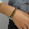 Natural Tiger Eye Beads Link Bracelets YW5979-2-2