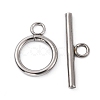 Non-Tarnish 304 Stainless Steel Ring Toggle Clasps X-STAS-Q179-01-1