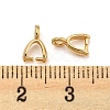 Rack Plating Brass Ice Pick Pinch Bails KK-Z030-05A-G-01-3