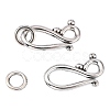 Tibetan Style Alloy Hook and Eye Clasps LF1277Y-NF-1