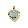 304 Stainless Steel Locket Pendants STAS-H255-02G-07-1