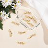 SUNNYCLUE 10Pcs Rack Plating Brass Clear Cubic Zirconia Watch Band Clasps KK-SC0003-11G-7