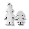 Non-Tarnish 304 Stainless Steel Charms STAS-C097-31P-1