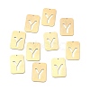 Ion Plating(IP) 304 Stainless Steel Pendants STAS-K216-49Y-G-2