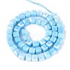Anti-Tarnish Electroplate Glass Beads Strands GLAA-T025-8mm-10D-2