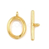 Oval Brass Toggle Clasps KK-G548-35G-2