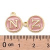 Golden Plated Alloy Enamel Charms ENAM-S118-07N-3