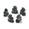 Natural Green Spot Jasper Display Decorations DJEW-P019-A07-1