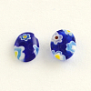 Handmade Millefiori Glass Cabochons X-LK-R006-12-2