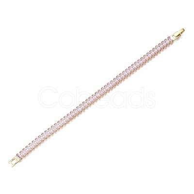 Cubic Zirconia Classic Tennis Bracelet ZIRC-S067-073G-NF-1